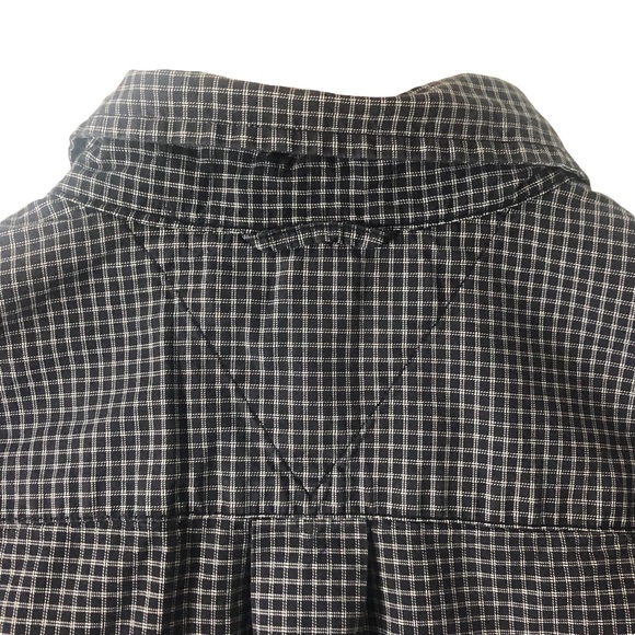 Tommy Hilfiger Men’s Grey Button Down Short Sleeve Dress Shirt - Picture 6 of 8